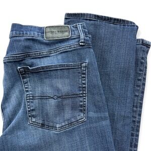 Lucky Brand Men Jeans 36x30 Straight Leg Dark Wash Denim Casual Pants